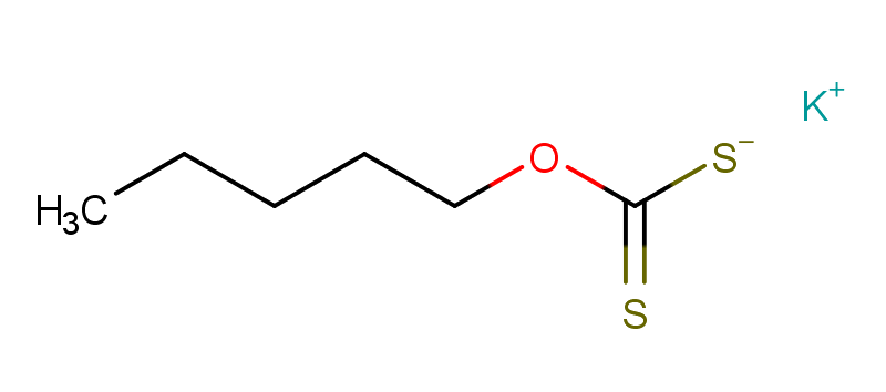 Potassium Amyl Xanthate Structure